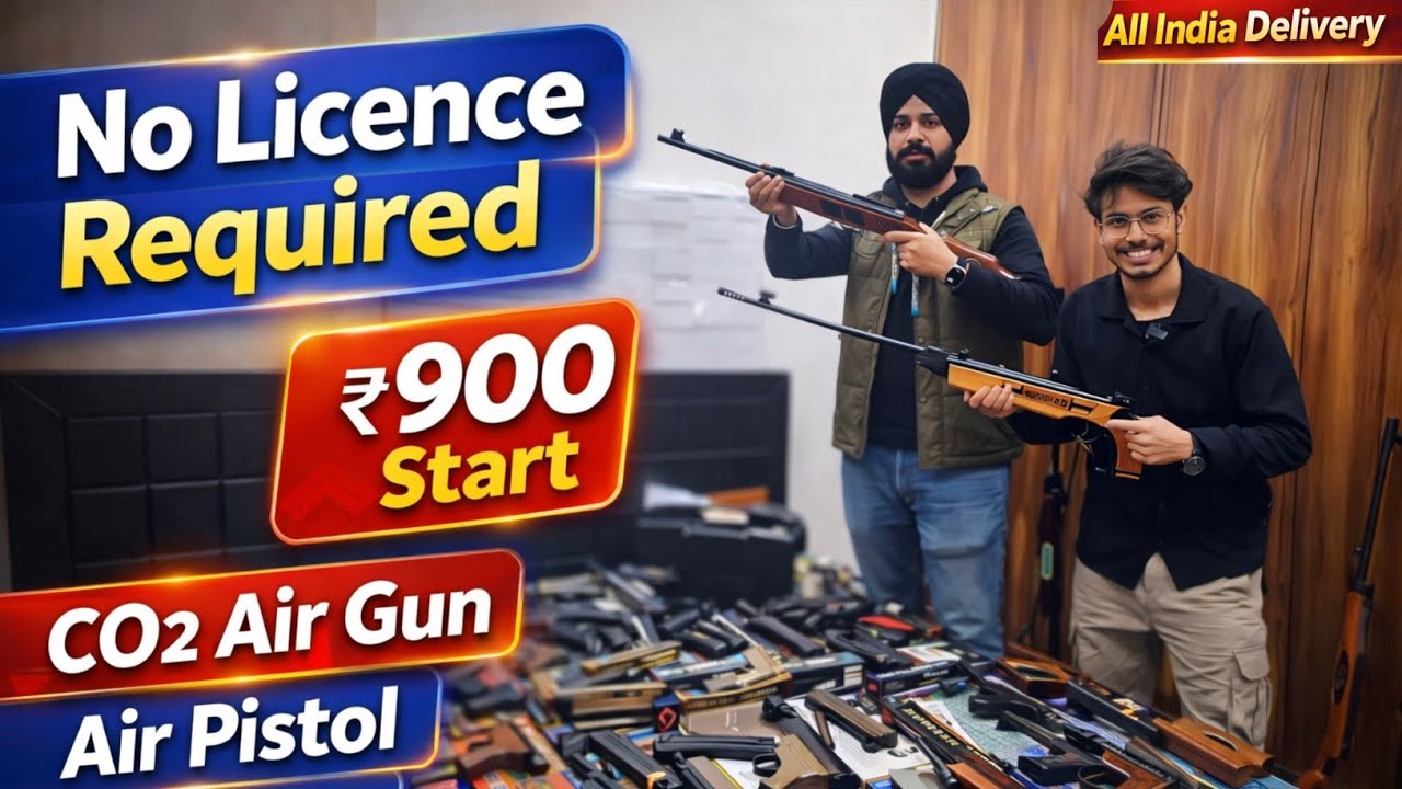 No Licence Air Gun 😱 | ₹900 Se Start | CO2 Air Pistol & Air Rifle | All India Delivery