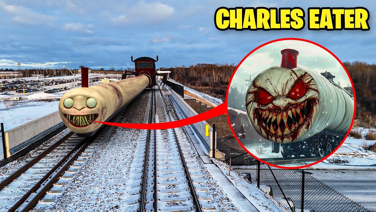 Drone Catches CHARLES TRAIN EATER IN REAL LIFE! (CHOO CHOO CHARLES MOVIE)