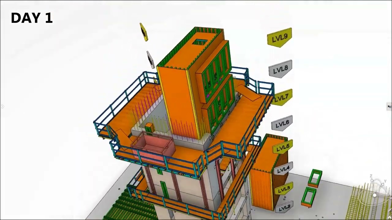 Brock Commons Phase 1 (Tallwood) Core Formwork Sequence