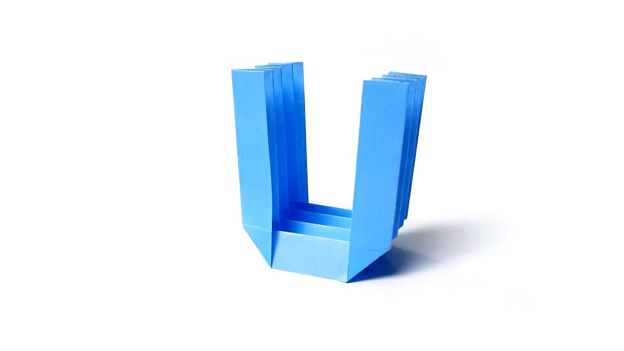 How to Make Easy Paper Letter U step by step | DIY Paper Letter Making | Origami Letter U