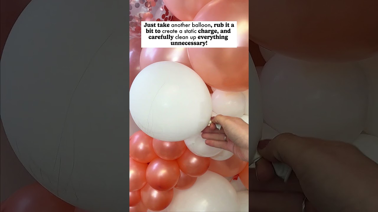 Static-Free Balloon Garland: Tips to Tame Hair and Debris!