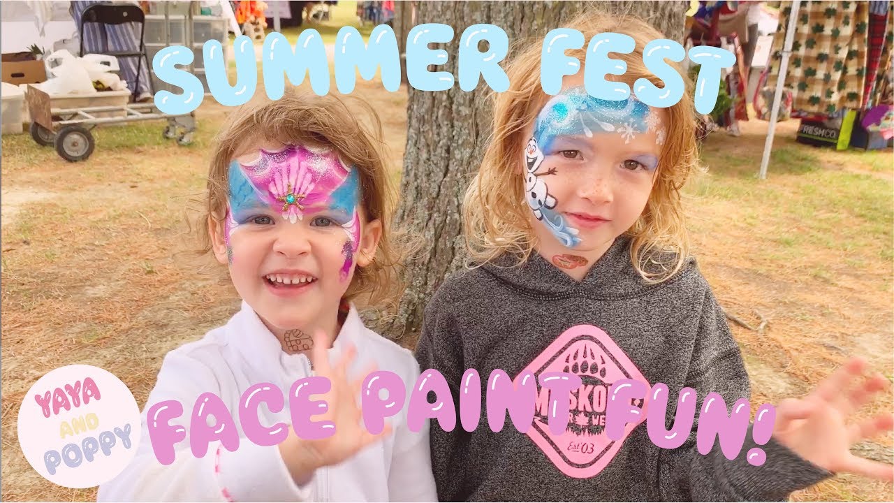 Summer Fest Face Painting Fun with Yaya and Poppy!
