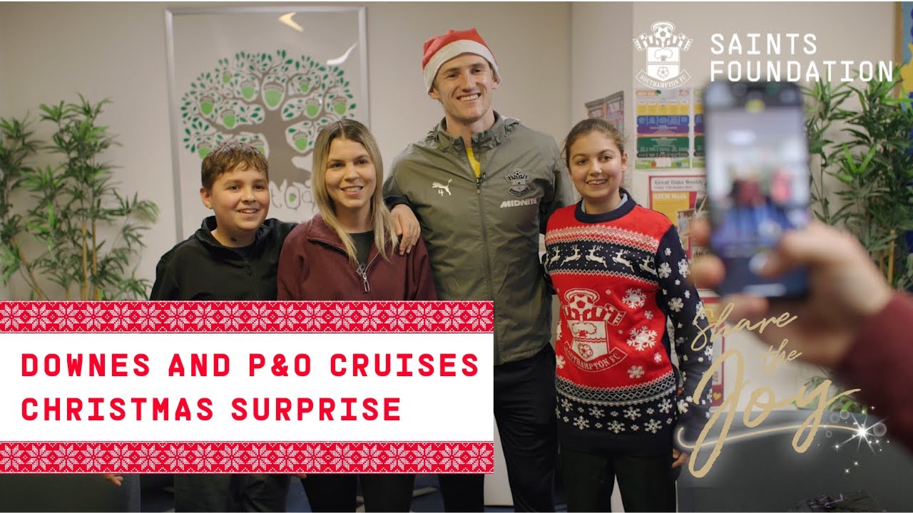 SHARE THE JOY | Flynn Downes and P&O Cruises surprise Saints Foundation participants...