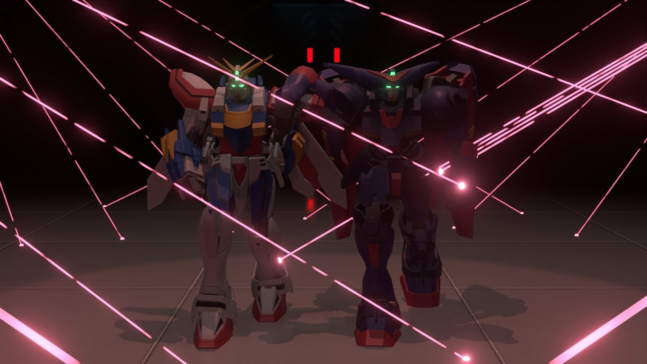 Master & God Gundam do the Sonic 3 galvanize dance