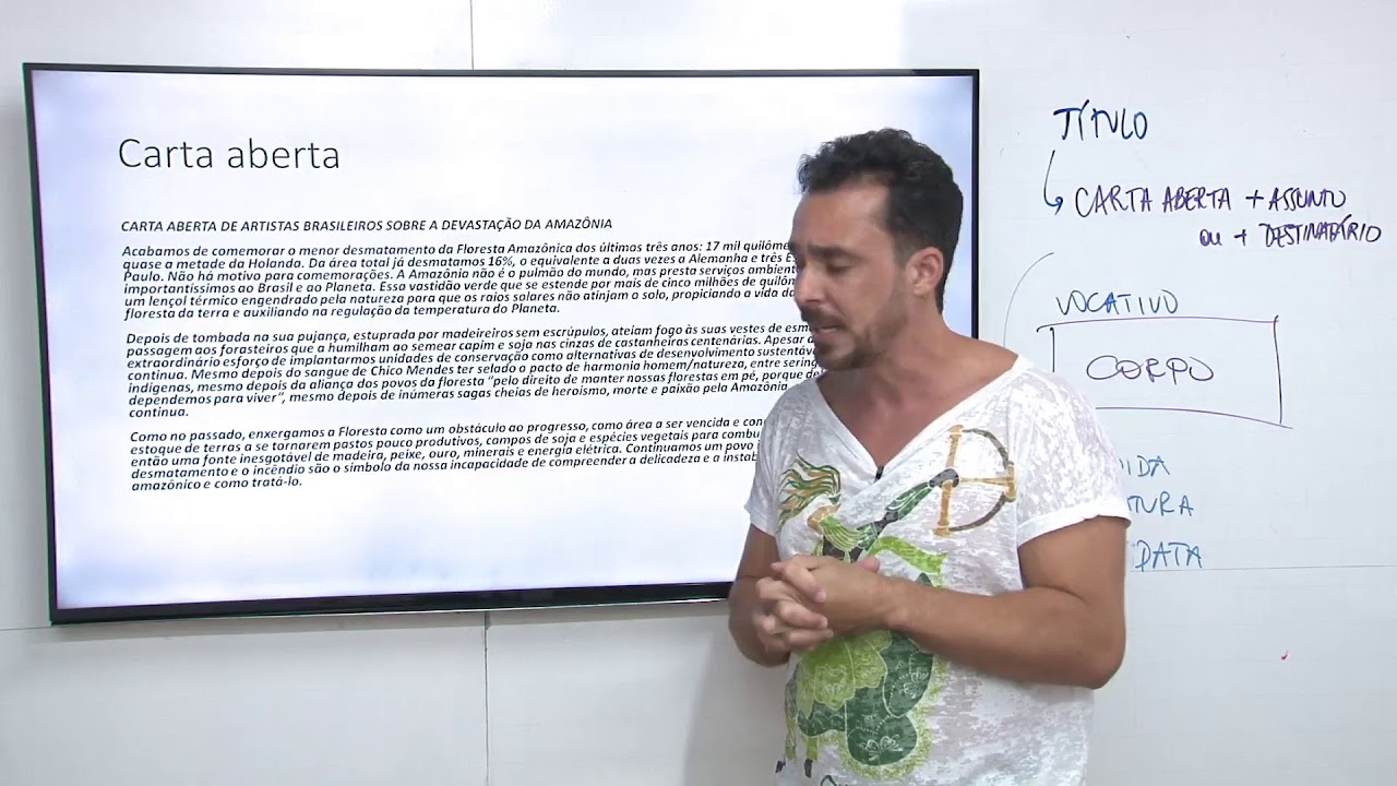 Carta Argumentativa | Redação UFU | prof. Alison Leal