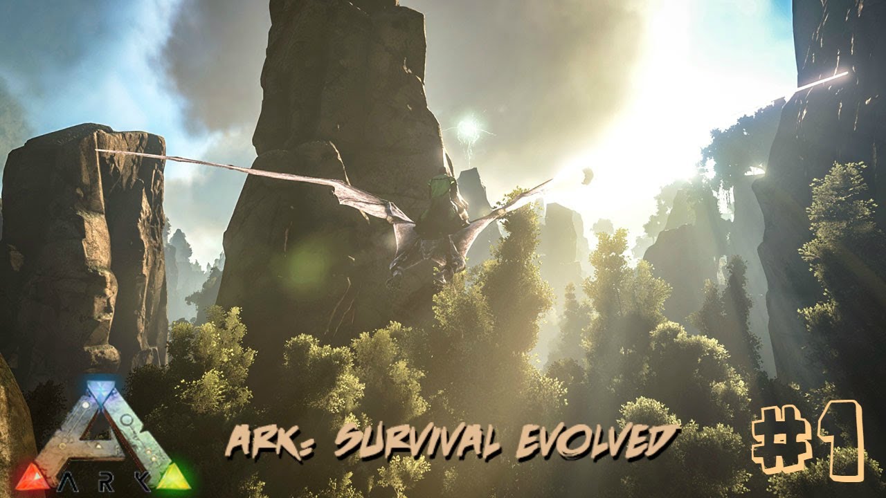 Ark Survival Singleplayer Let's Play #1: Taming and taking shelter
