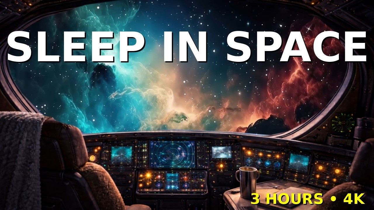 Interstellar Escape – 3 Hours of Peaceful Space Ambience (4k)