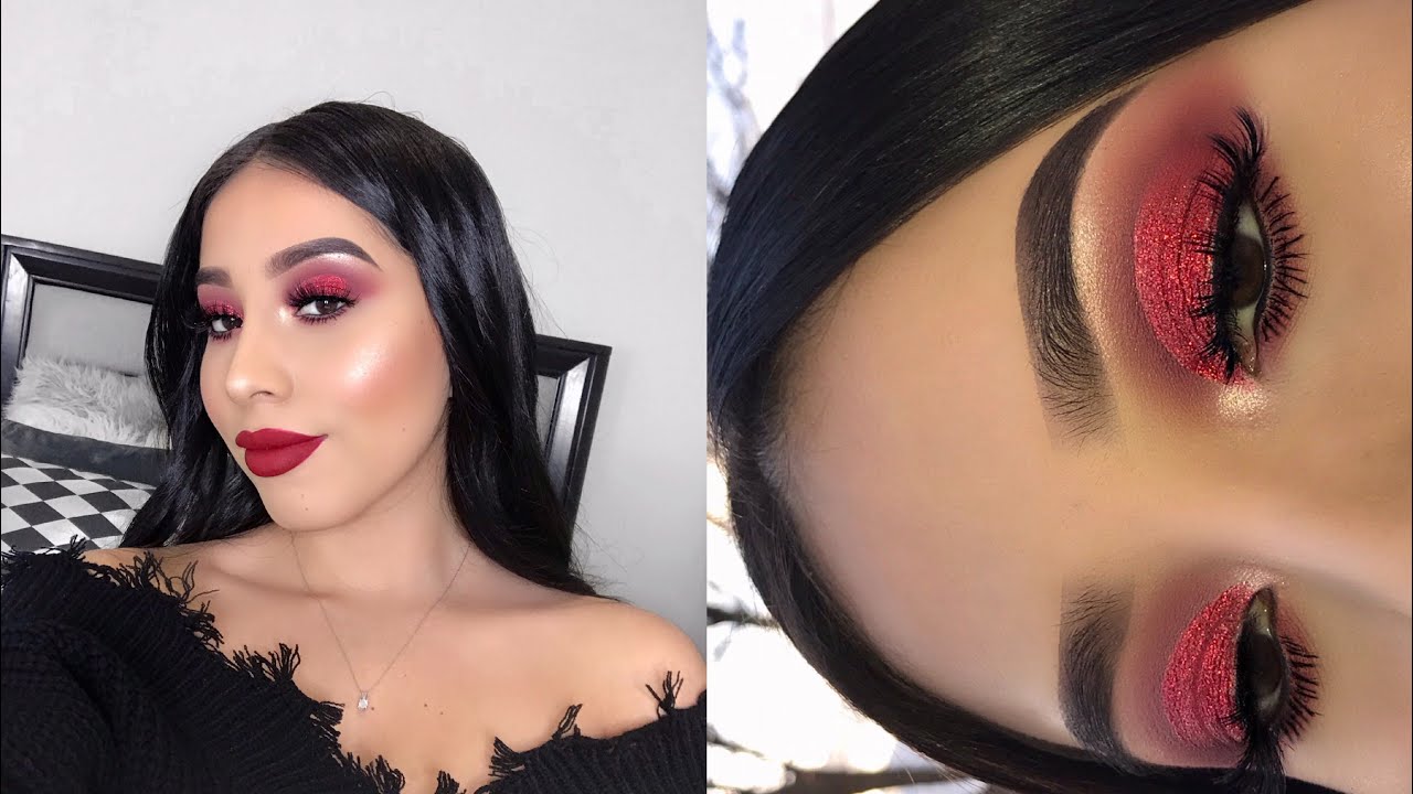 ROMANTIC RED MAKEUP TUTORIAL  | Jocy Reyes