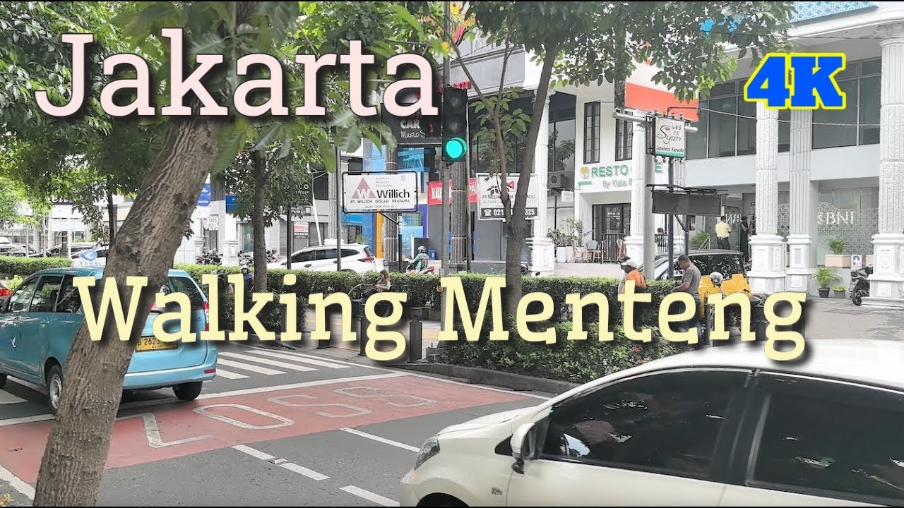A Day in Indonesia: Walking Through Jakarta Menteng Park Neighborhood 4K #jakarta #menteng