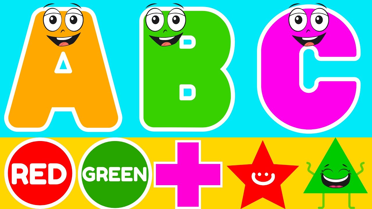 ABC Phonics Song, Colors and Shapes | English Alphabet | ABC Song | Alphabet Song | #kidsvideo #abc