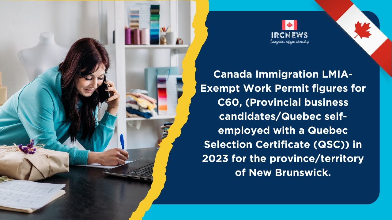 Canada 2023: LMIA-Exempt C60 Work Permits in  New Brunswick (Provincial Business & Quebec QSC)