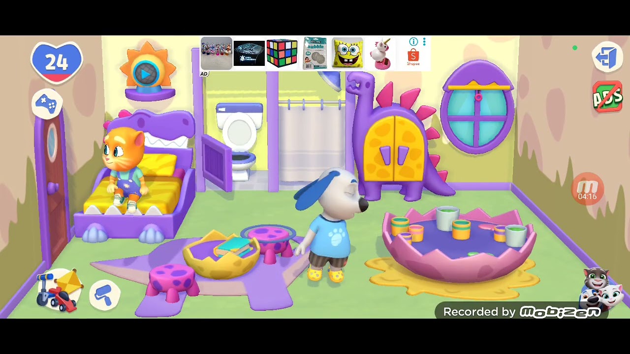 Último Vídeo Do Jogo Tentando Chegar No Último Nível No Meu Talking Tom Amigos 2 