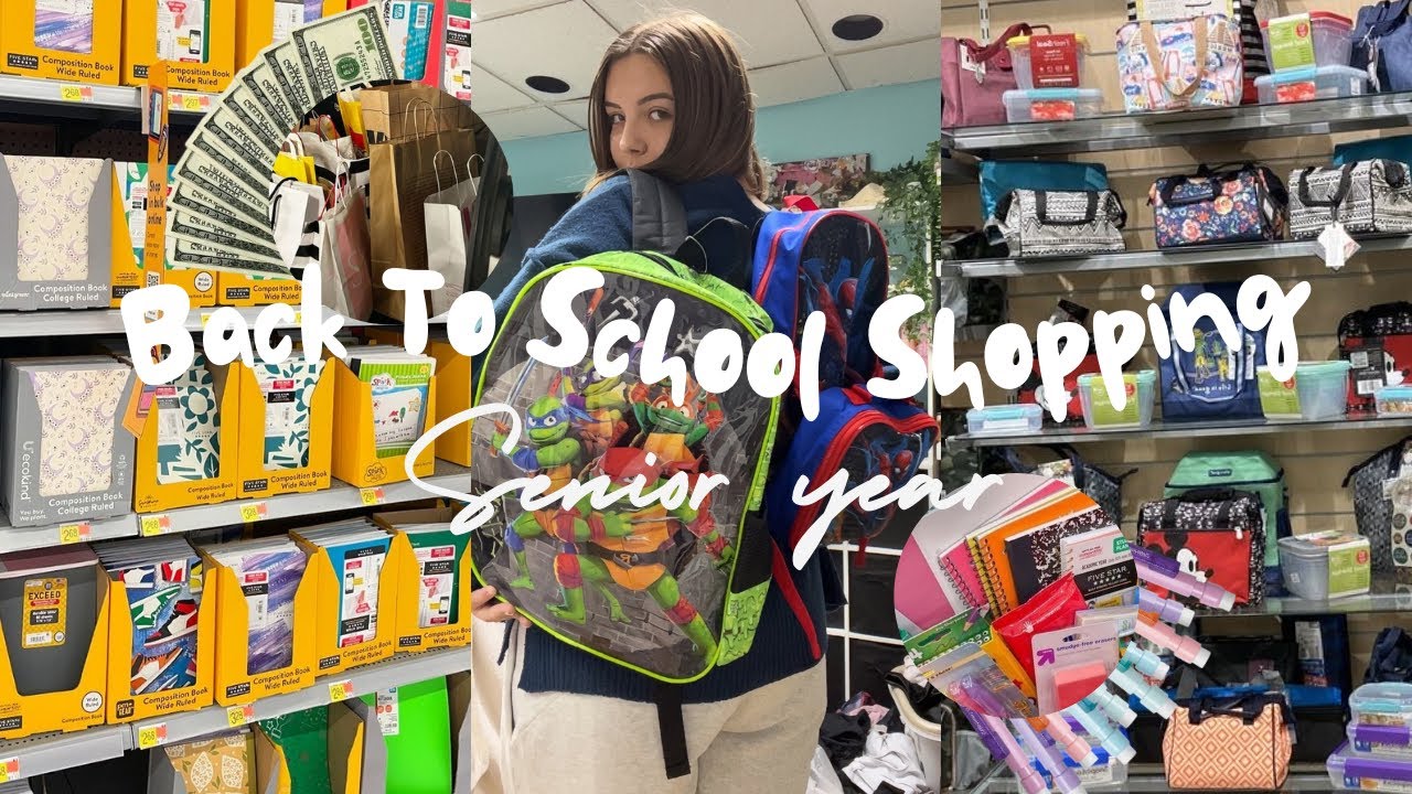 Shopping for My LAST First Day of High School 📚🎓