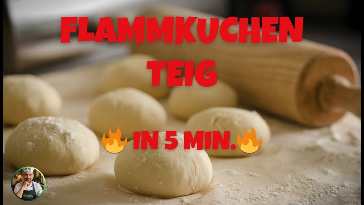 👨‍🍳 Flammkuchen Teig SELBER machen - so EINFACH und GÜNSTIG! 🔥Klassisch, ungesüßt. 😍 Just do it ❗️