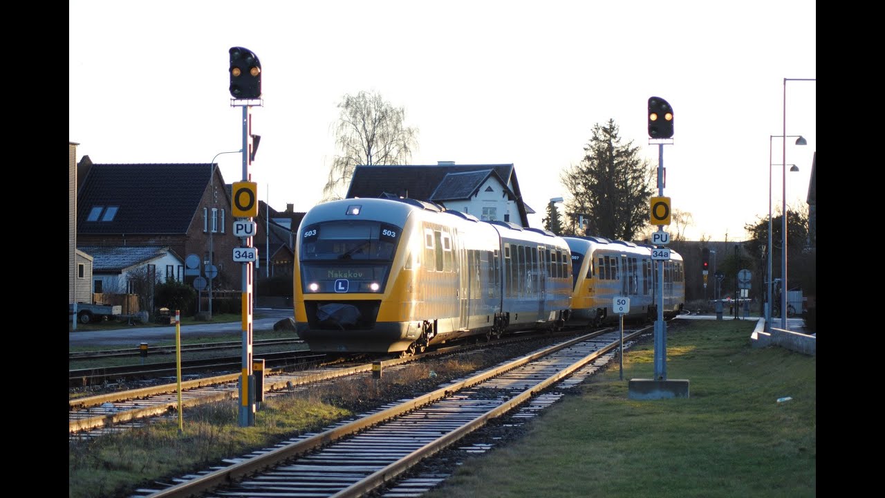 Togklip ved Nakskov station. 8/2 2024.