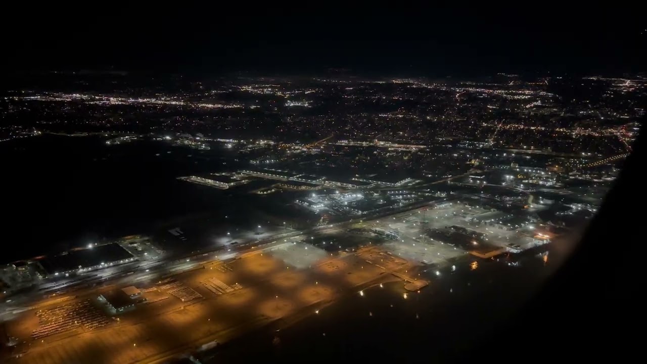 Flying Over Portland, Oregon | A Nighttime View
