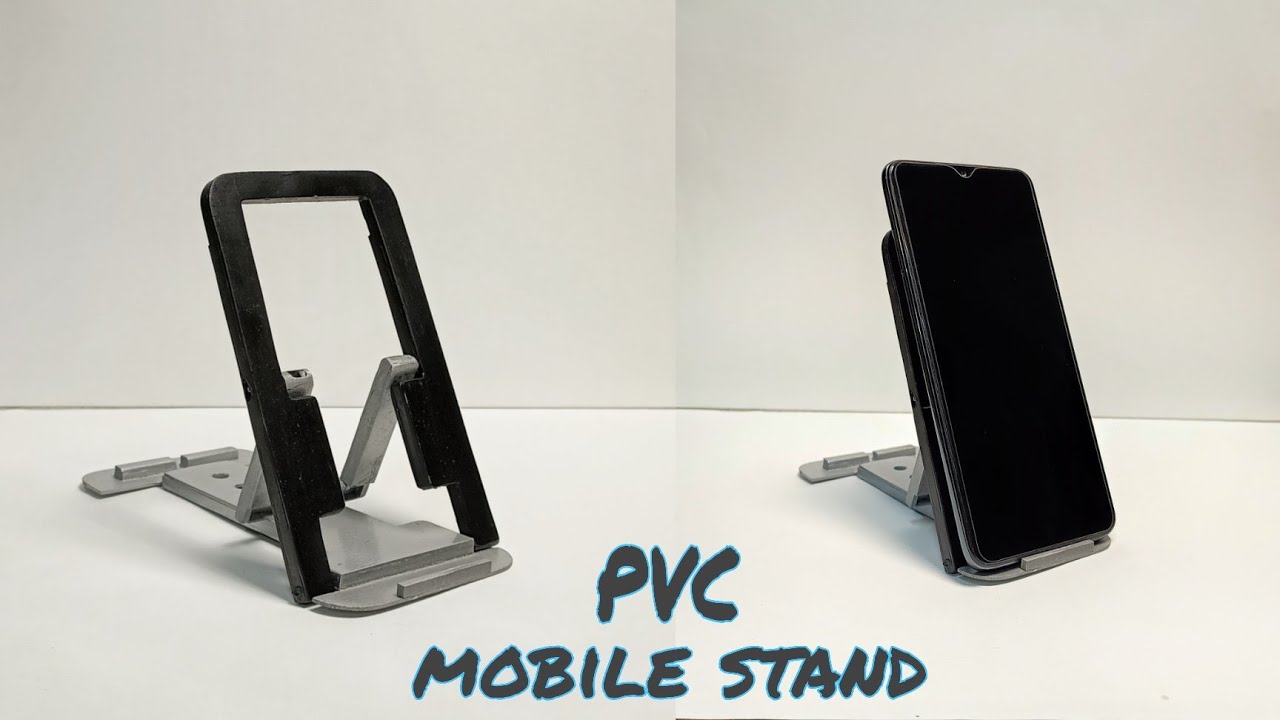 How to make a foldable mobile stand using PVC pipe | pocket stand