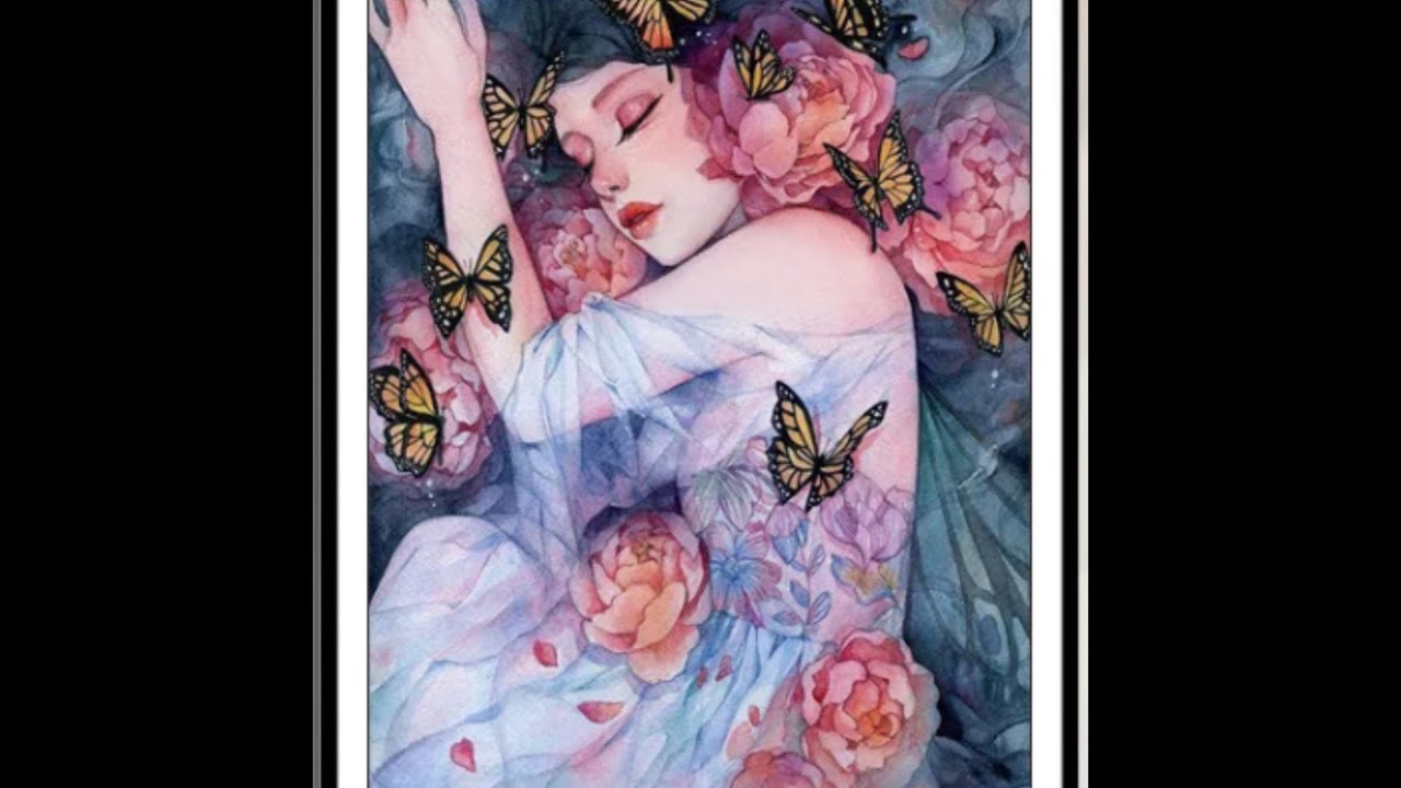 Sleeping with butterflies en quatuor #pointdecroix #vipcrossstitch 