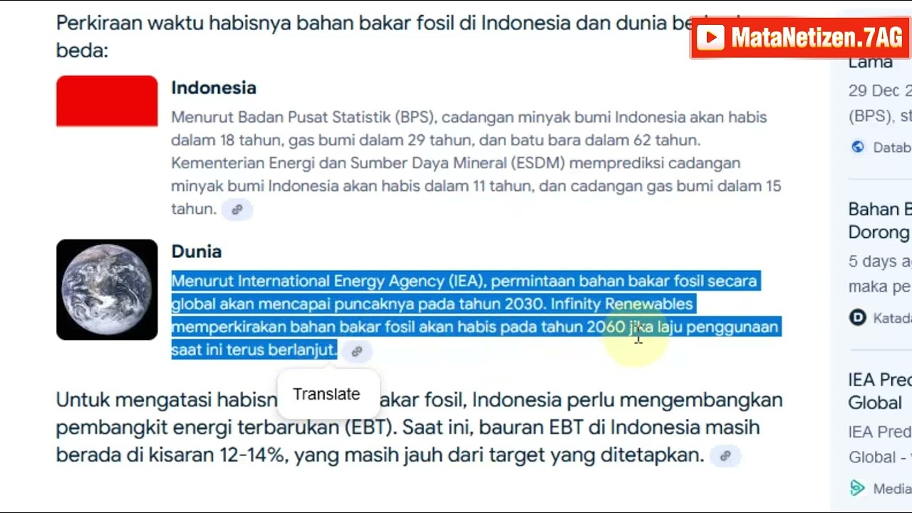 KENAPA MASIH TERUS DIPRODUKSI MOBIL KONVENSIONAL BBM PADAHAL ENERGI FOSIL SUDAH HAMPIR HABIS?!
