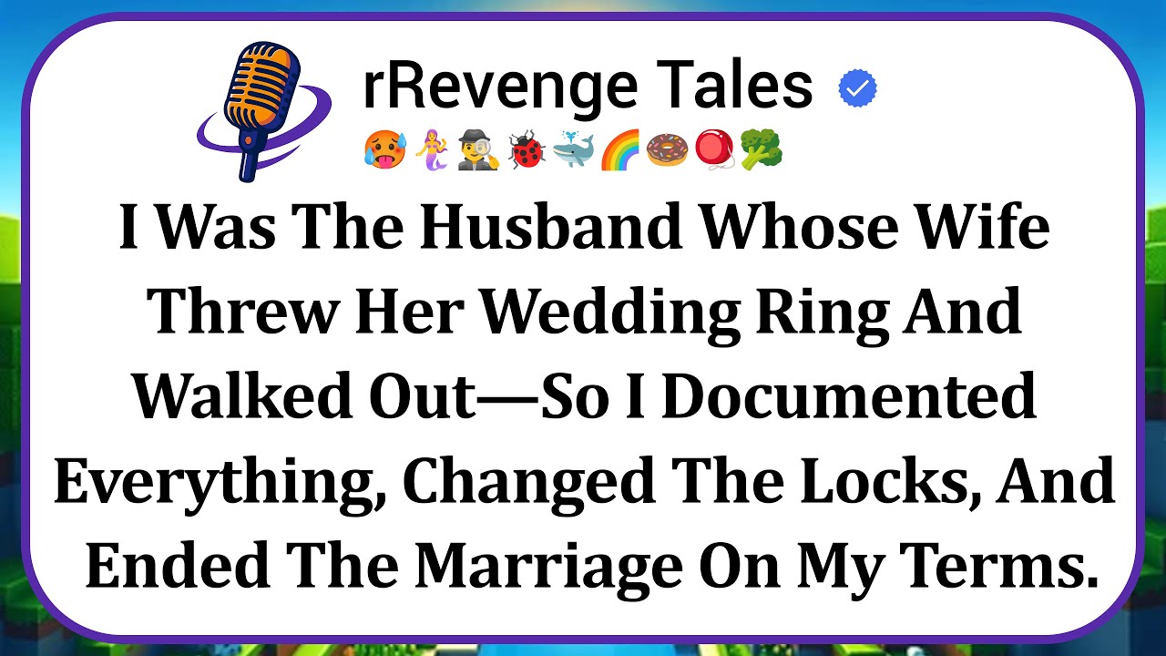 I Was The Husband Whose Wife Threw Her Wedding Ring And Walked Out—So I Documented Everything...