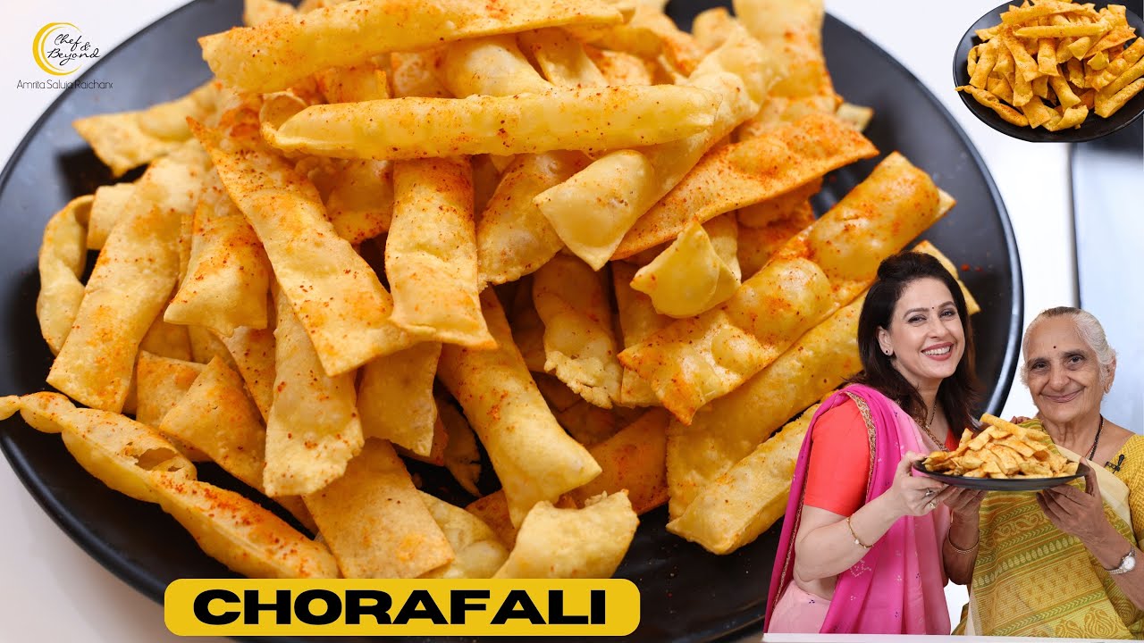Chorafali Recipe | Gujarati Chorafali Recipe With @Gujju Ben na Nasta  | Chef Amrita Raichand