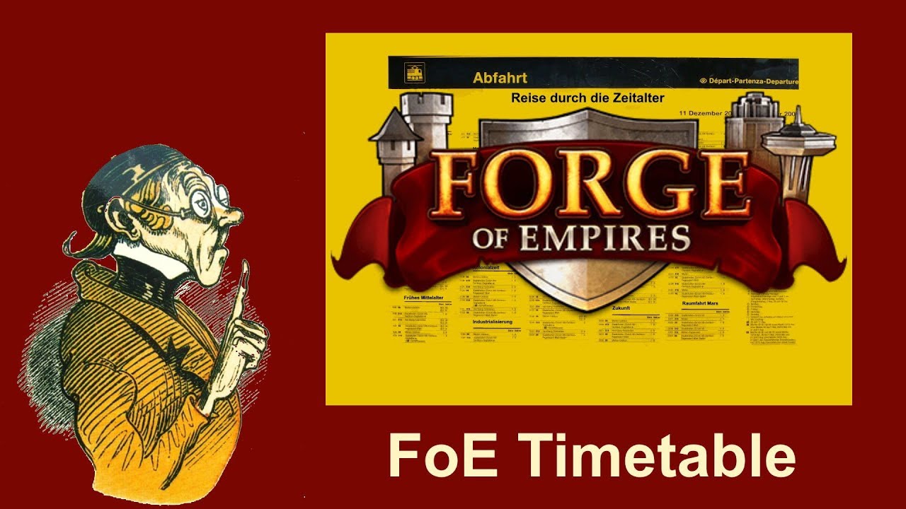 FoEhints: General Timetable for Forge of Empires