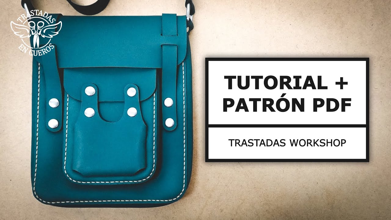 🔴 Cómo hacer una BANDOLERA de CUERO estilo OLD SCHOOL. PATRÓN PDF. Español/English