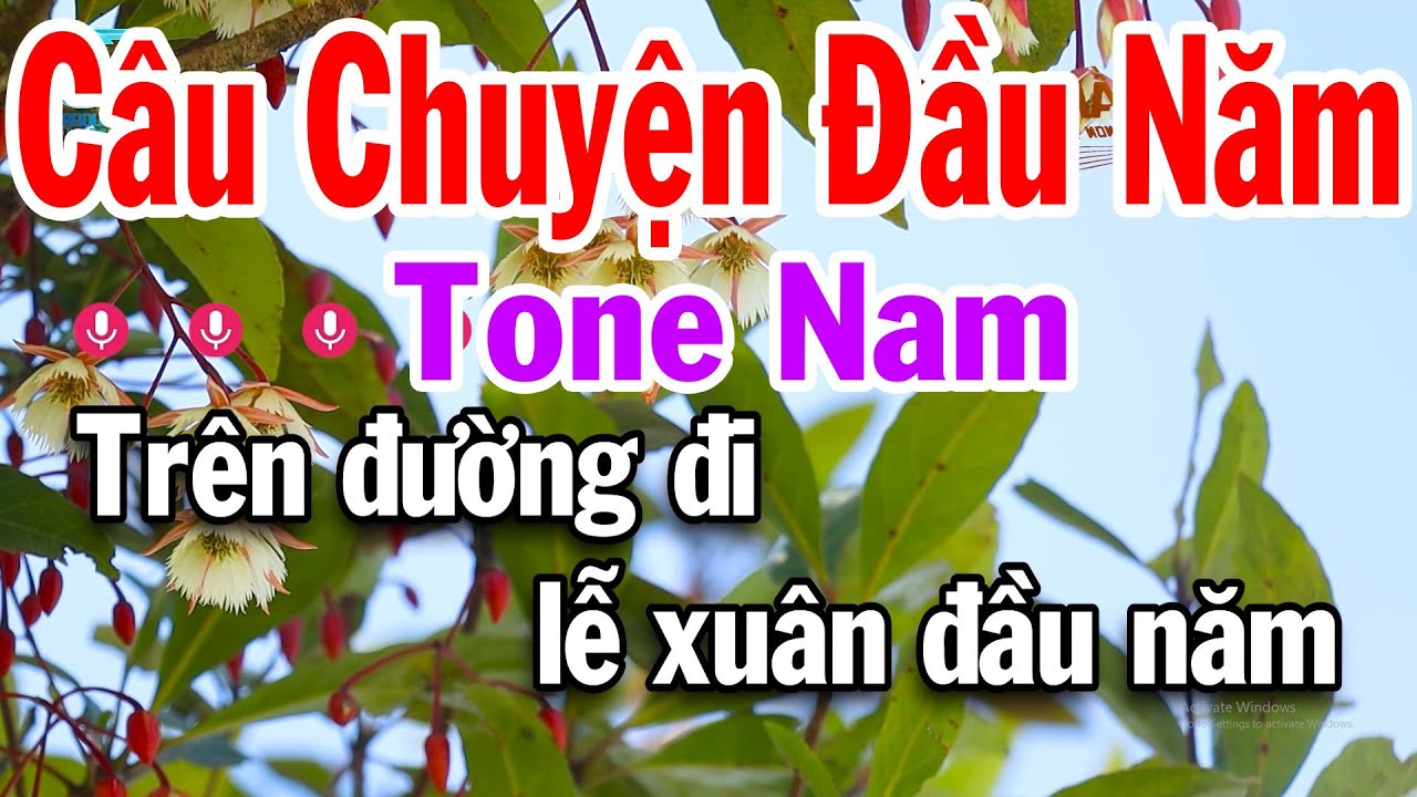 Karaoke Câu Chuyện Đầu Năm Tone Nam Nhạc Sống Rumba Beat Dễ Hát Tuấn Cò
