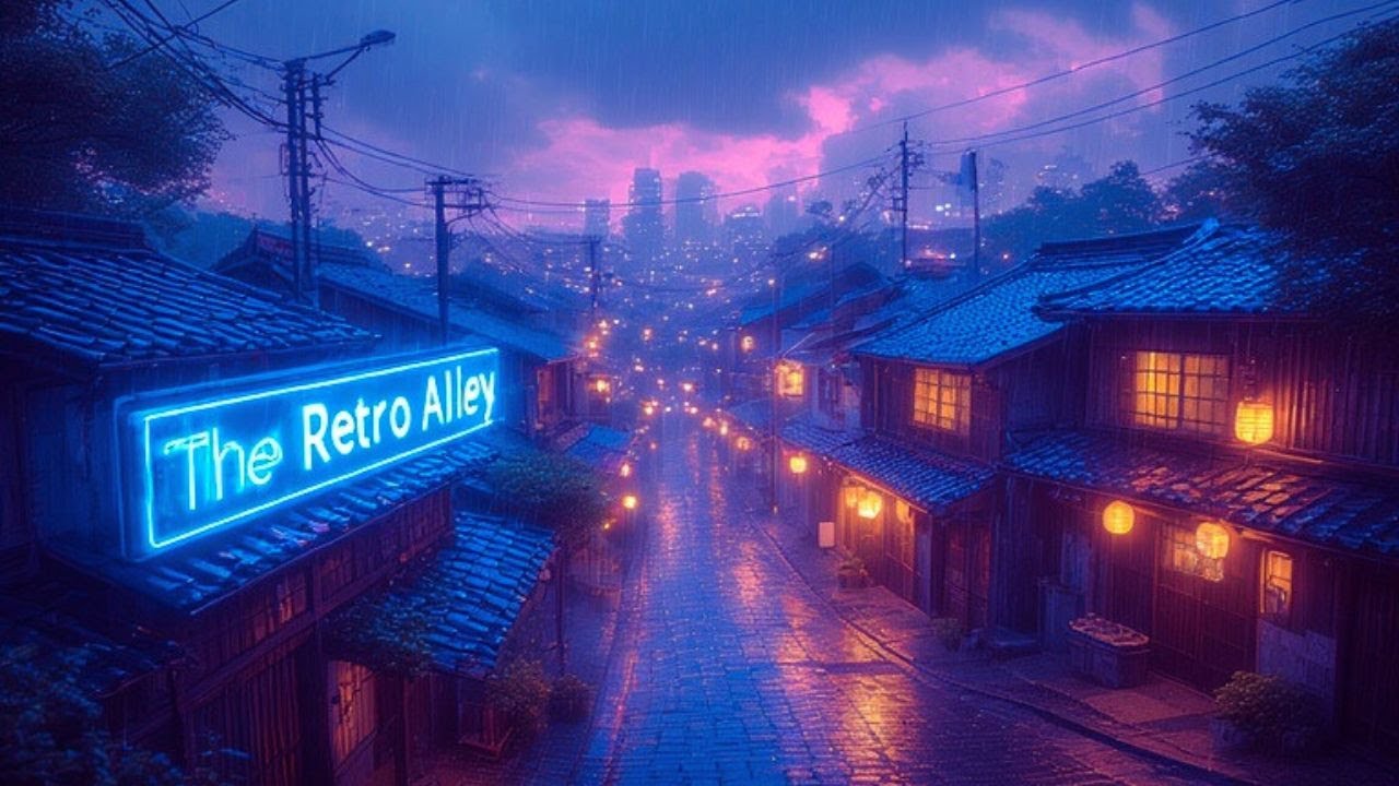 The Retro Alley 80s Rain Shinjuku 🌧️ Beats Lofi Chillhop for Study & Relax