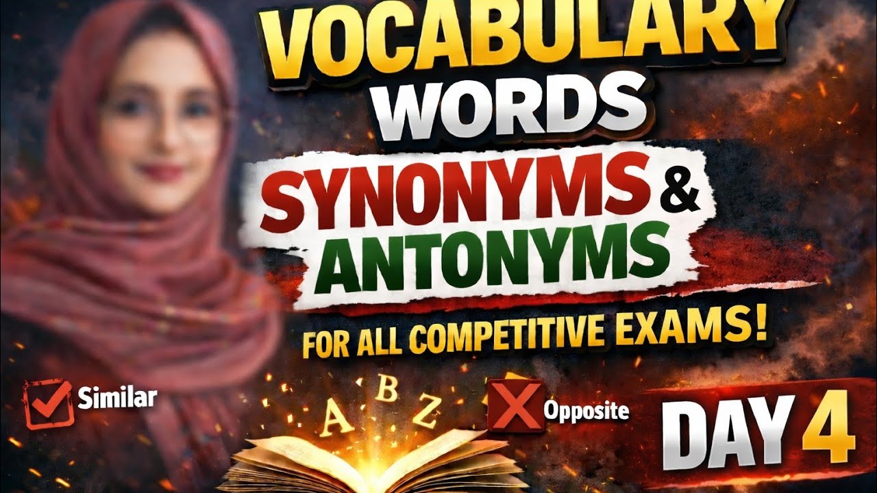 Most Important Vocabulary || CSS, FPSC,PPSC, NTS || Competitive Exams 📚 A-Z Day 4