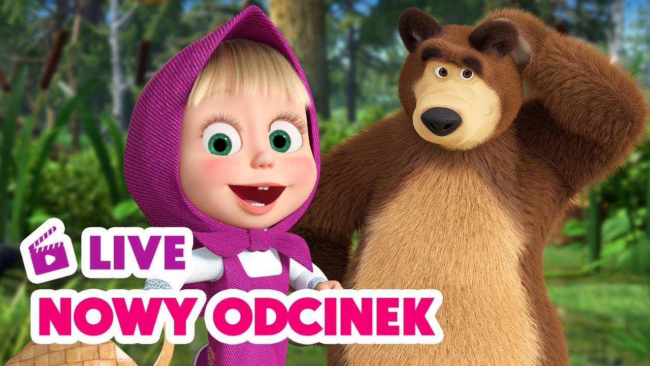 🔴 NA ŻYWO ☀ Nowy odcinek 🍓 Malinowa pułapka 🕸️ Masza i Niedźwiedź 🐻 Masha and the Bear LIVE