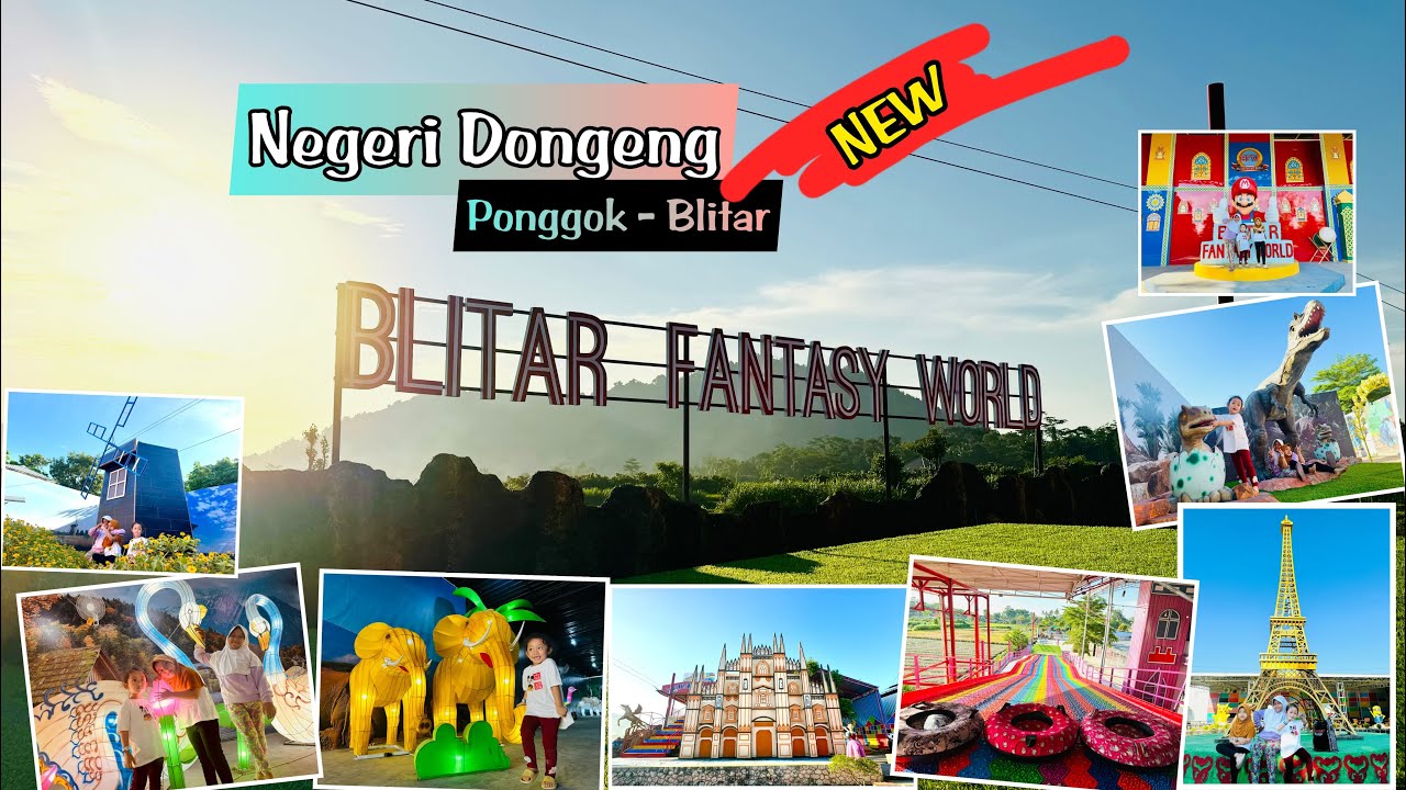 Wisata Blitar Fantasy World BFW Terbaru Negeri Dongeng Blitar Kolam Renang Playground @NgademPikir