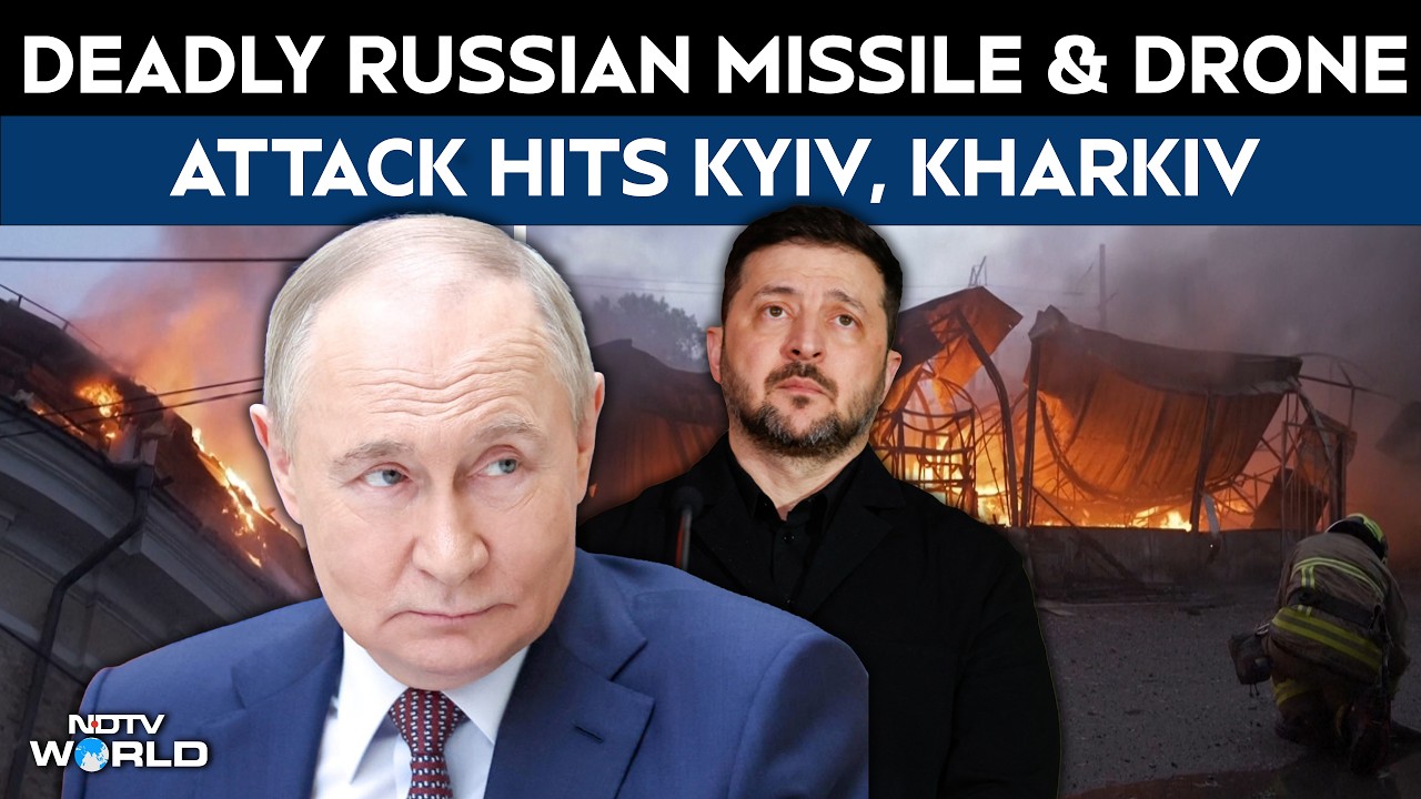 Russia Ukraine War Latest Updates | Deadly Russian Missile And Drone Attack Hits Kyiv, Kharkiv