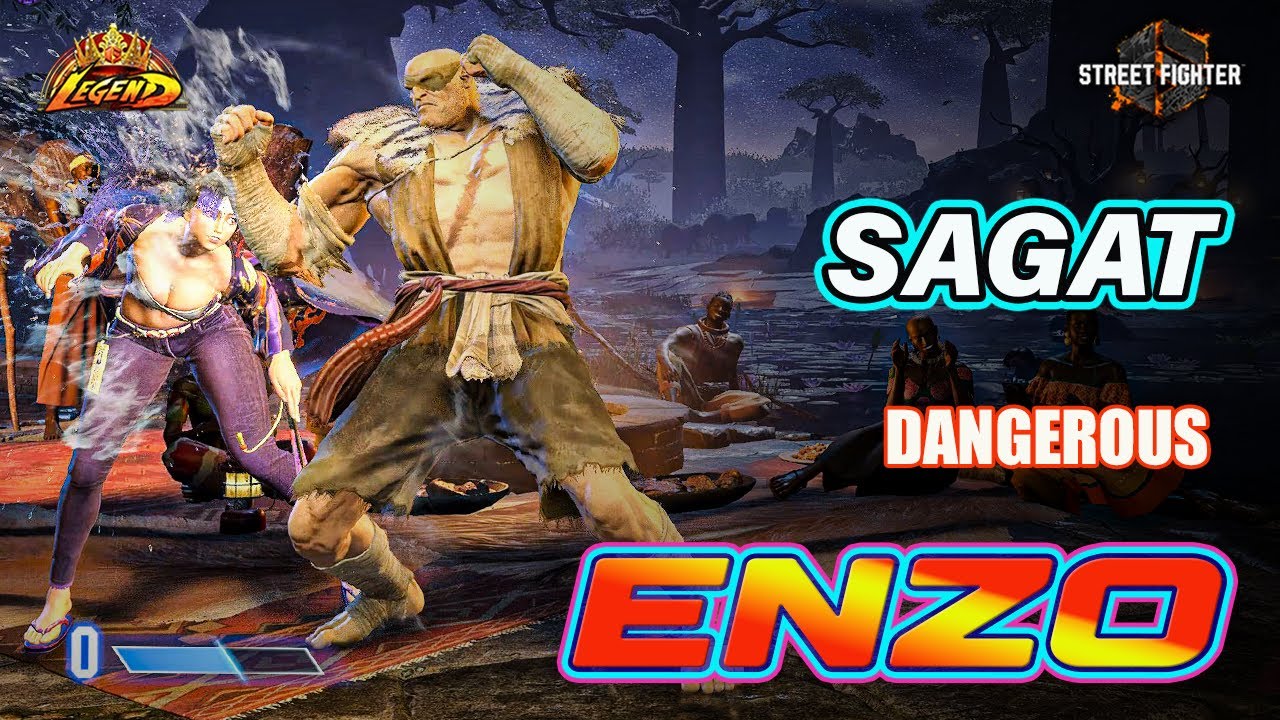 SF6 🔥 ENZO SAGAT is Best & REALLY DANGEROUS 😱🔥 SF6 DLC High-Level Gameplay