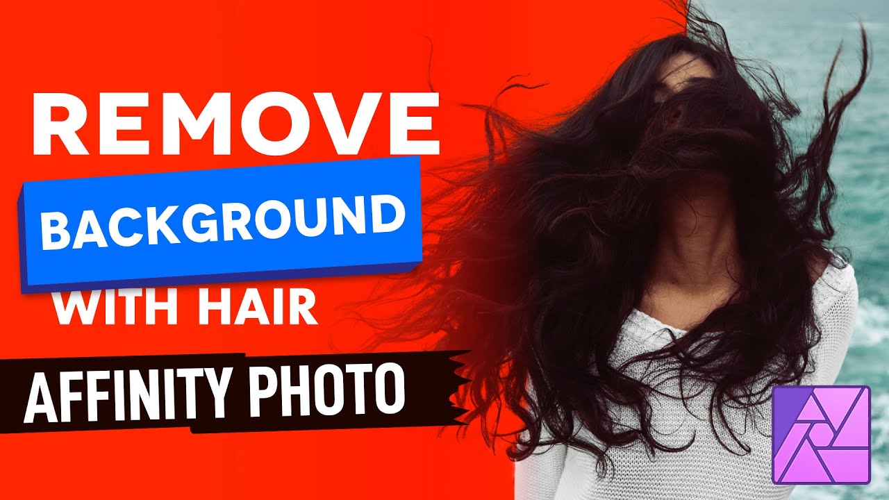 Remove BACKGROUND from a photo with HAIR without selection tools