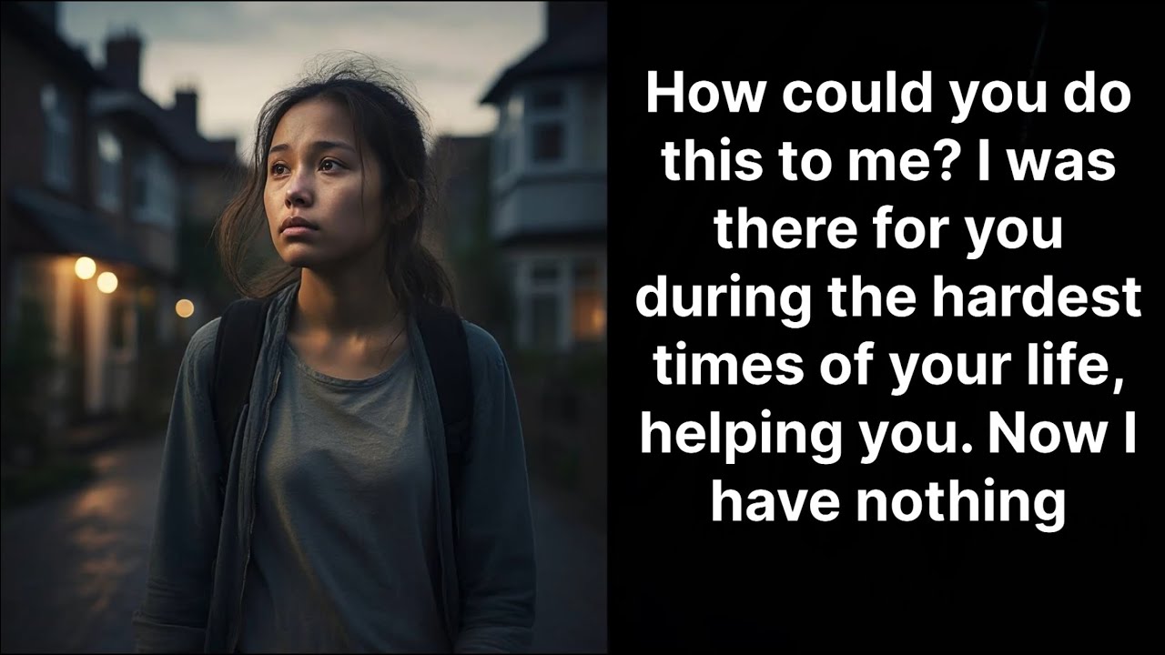 How could you do this to me? I was there for you during the hardest times of your life, helping you.