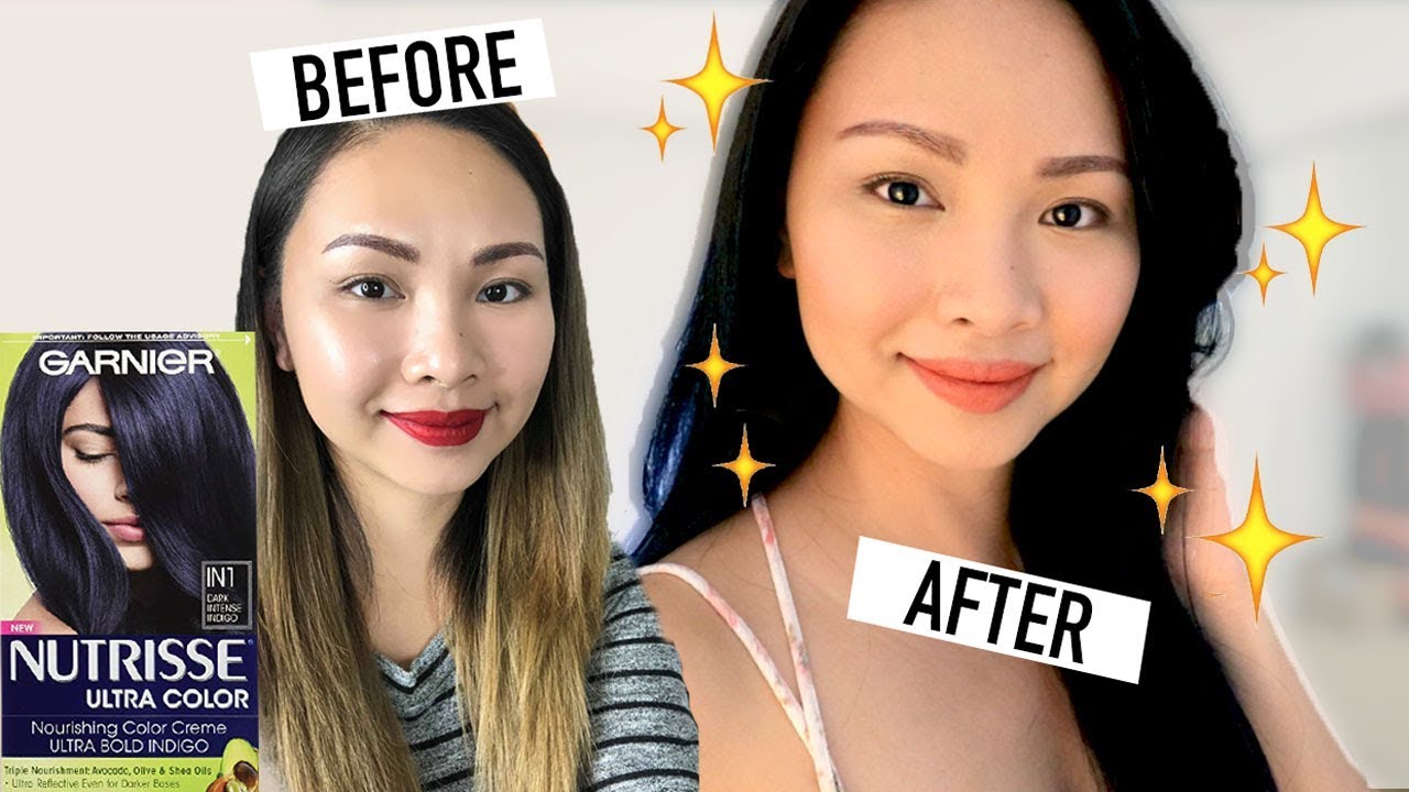 Краска для волос от светло-русых до чёрных индиго | GARNIER Ultra Color IN1 Dark Intense Indigo