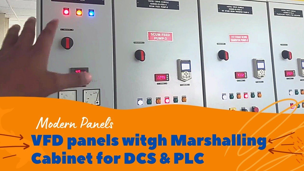New modern VFD standard Panel with DCS/PLC marshalling cabinet inbuild
