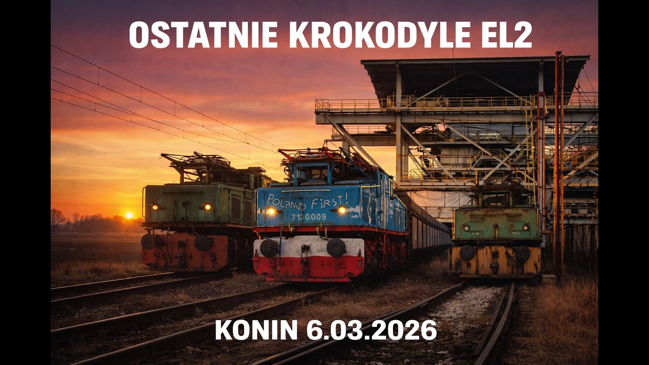 Parę godzin przy torach - krokodyle EL2 Konin/Lubstów