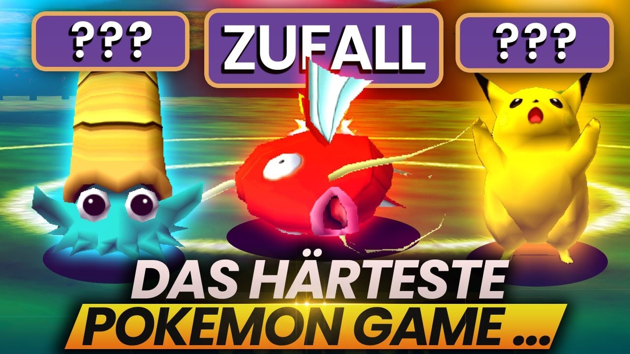 Kann ich das SCHWERSTE Pokemon-Spiel mit ZUFÄLLIGEN Teams durchspielen?