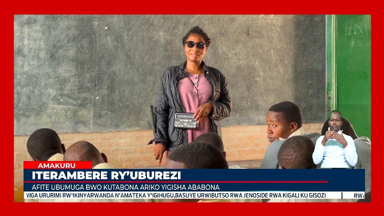 Burera: Ubuhamya bwa mwarimu Uwamahoro ufite ubumuga bwo kutabona wigisha mu mashuri yisumbuye