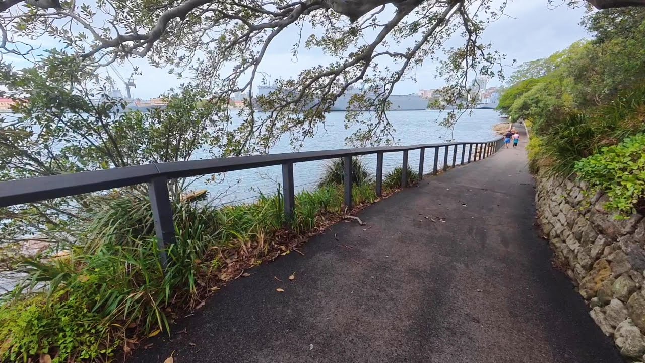 Ambient walk along Sydney harbour & Botanic Gardens