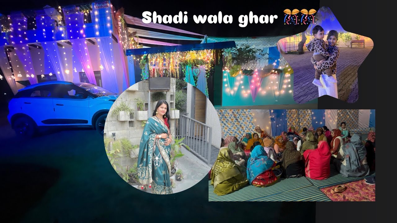 Kaise gye hum shadi wale ghr gaav main 🥳🤔