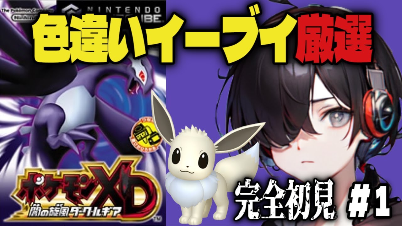 【ポケモンXD】【完全初見】#1色違いイーブイを厳選する‼1日目