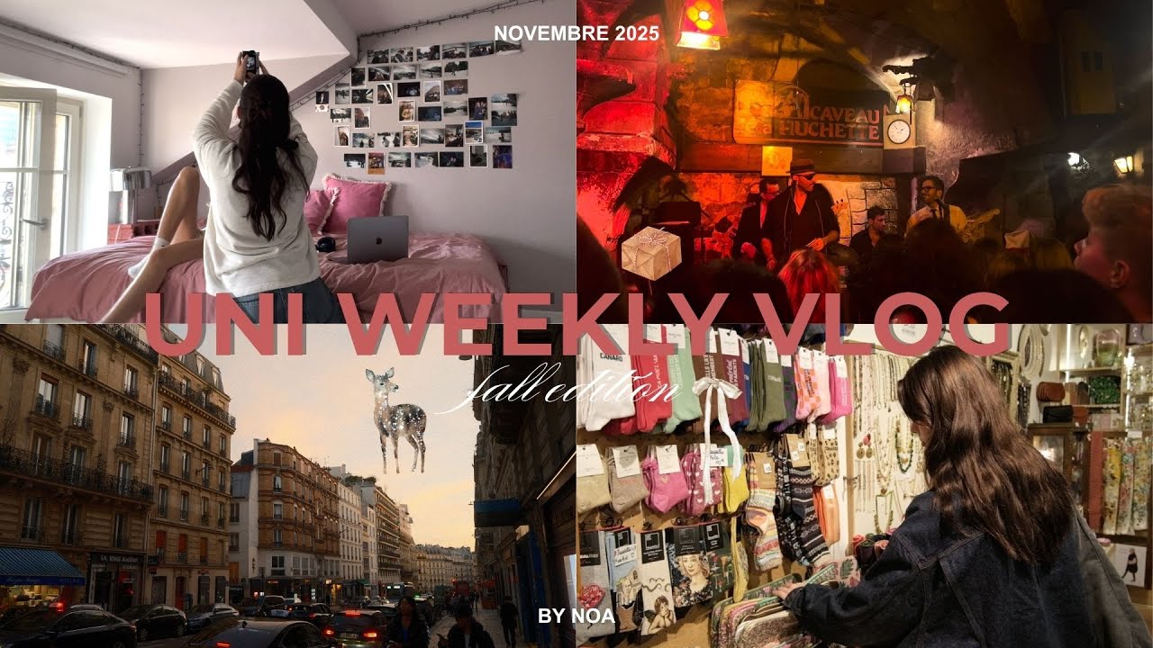 Uni Weekly Vlog (Paris, Café, Study...) 🌲