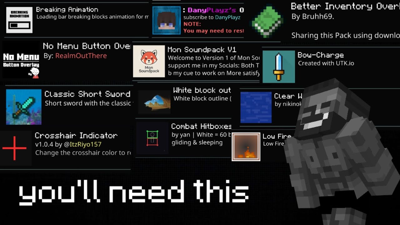 The Only PVP Texture Pack video you need for MCPE (bedrock edition) 