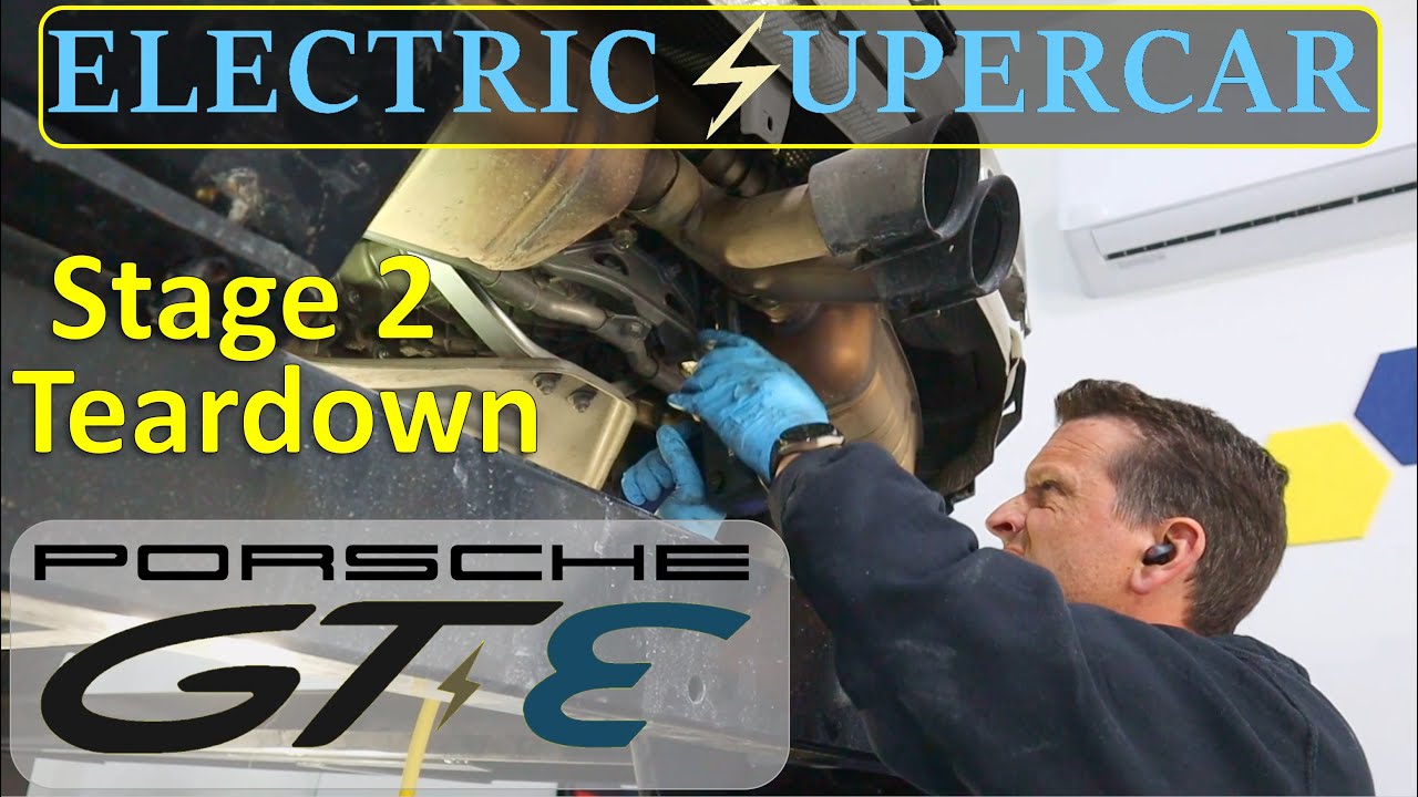 Porsche GT-E Stage 2 Teardown - Exhaust Removal, Engine Fluid Removal