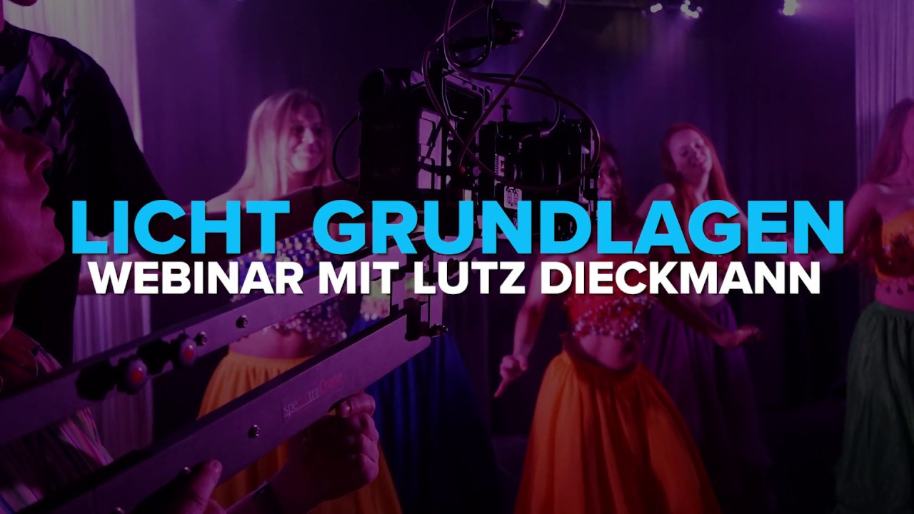 Licht Webinar mit Kameratrainer / Videoexperte Lutz Dieckmann bei DVD Lernkurs den Tutorial Experten