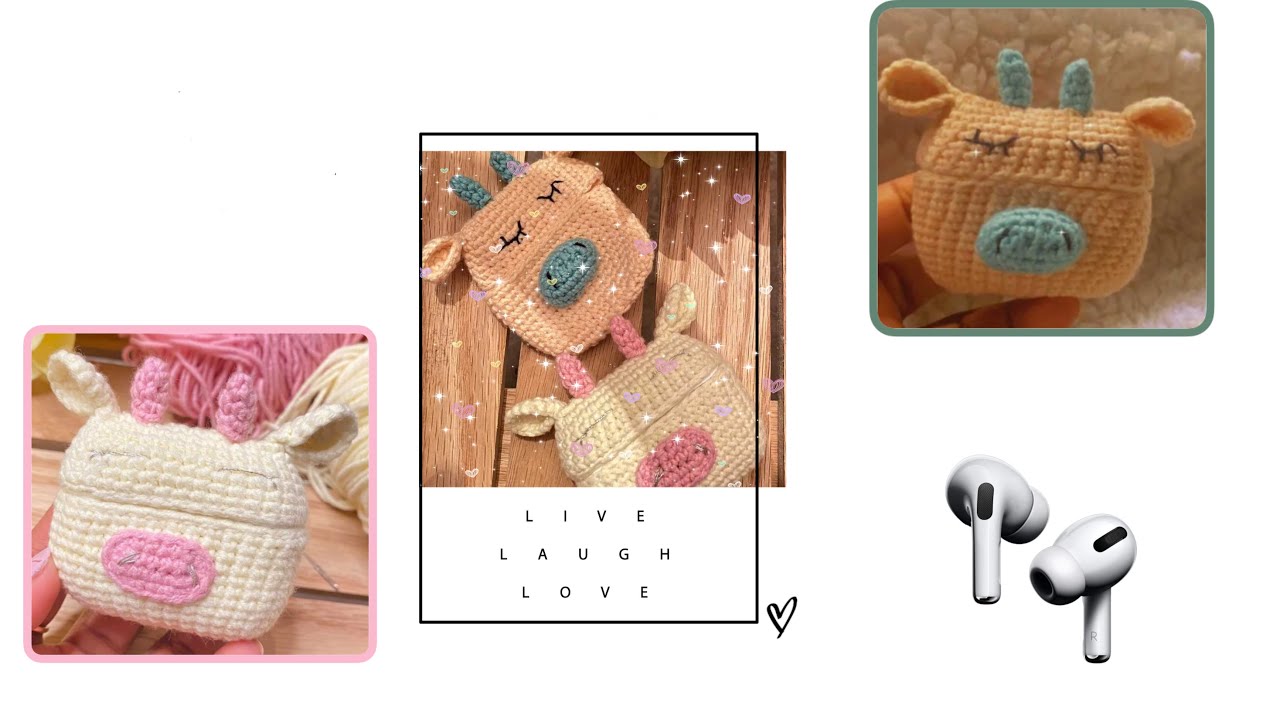 كروشيه كفر آيربودز برو  crochet airpods pro Case
