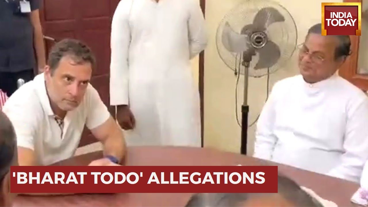 BJP Released Video Of Rahul-Priest Meet; BJP Claims Rahul Gandhi Ignores True Gandhians